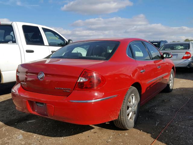 2G4WD582381144171 - 2008 BUICK LACROSSE C RED photo 4