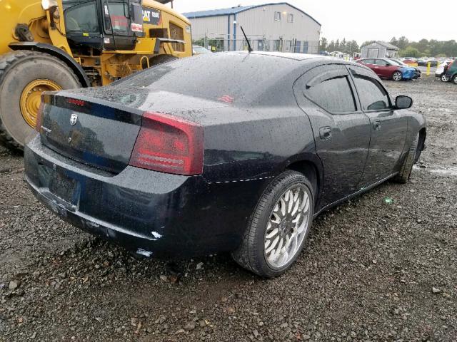 2B3KA43R98H113025 - 2008 DODGE CHARGER BLACK photo 4