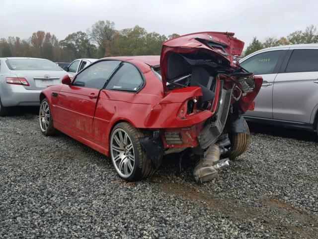 WBSBL93483JR22350 - 2003 BMW M3 RED photo 3