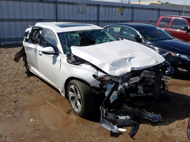 1HGCV1F54JA110988 - 2018 HONDA ACCORD EXL WHITE photo 1