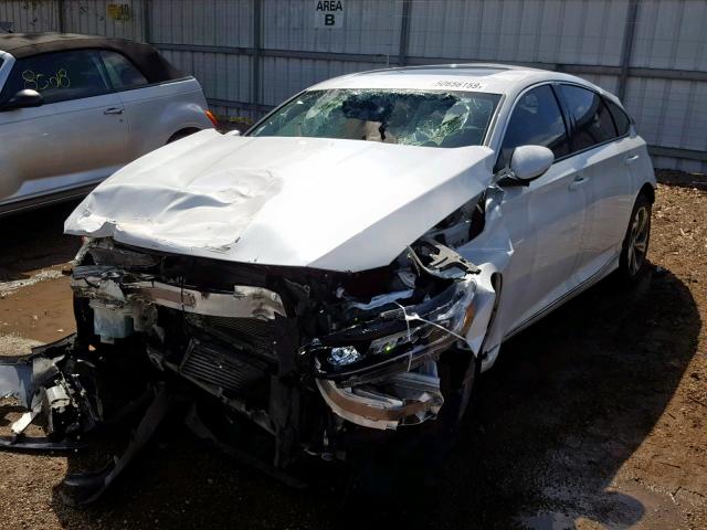 1HGCV1F54JA110988 - 2018 HONDA ACCORD EXL WHITE photo 2