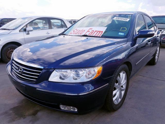 KMHFC46F97A224095 - 2007 HYUNDAI AZERA SE BLUE photo 2