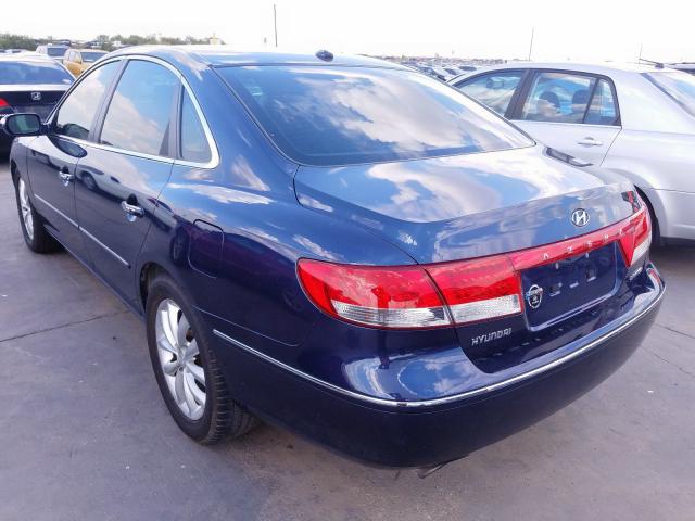 KMHFC46F97A224095 - 2007 HYUNDAI AZERA SE BLUE photo 3