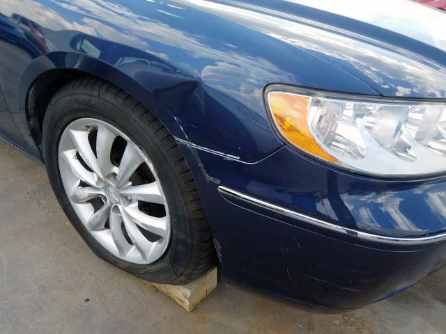 KMHFC46F97A224095 - 2007 HYUNDAI AZERA SE BLUE photo 9