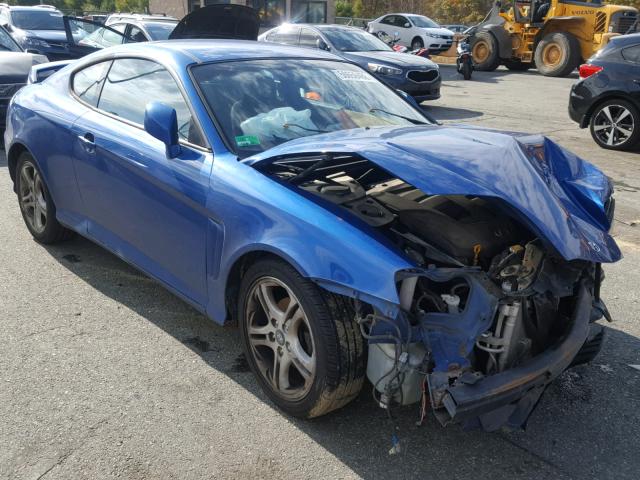 KMHHN65F54U133111 - 2004 HYUNDAI TIBURON GT BLUE photo 1