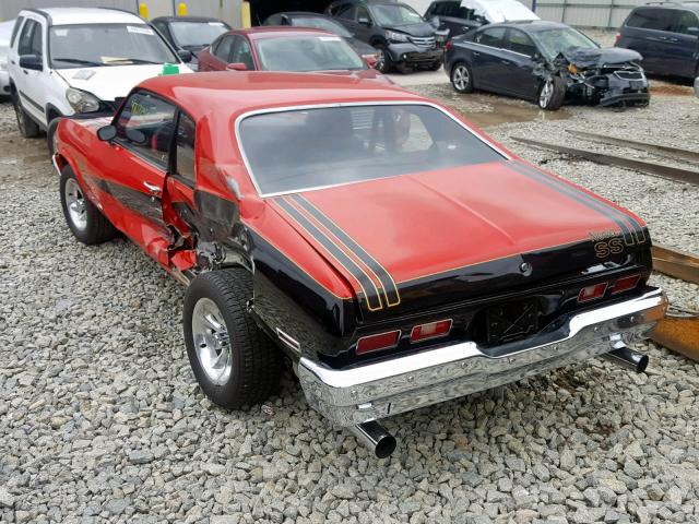 1X27D4L166907 - 1974 CHEVROLET NOVA TWO TONE photo 3