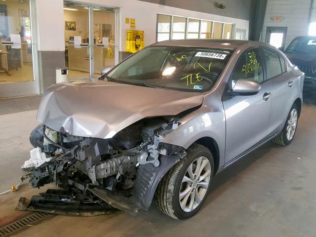 JM1BL1U65B1438837 - 2011 MAZDA 3 S SILVER photo 2