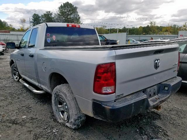 1C6RD7FPXCS117030 - 2012 DODGE RAM 1500 S SILVER photo 3