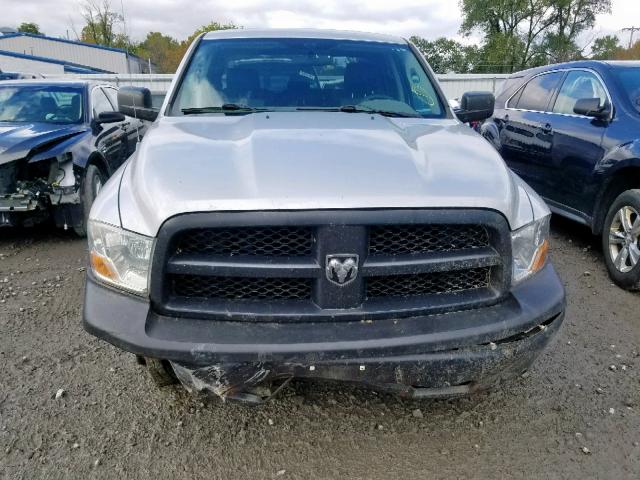 1C6RD7FPXCS117030 - 2012 DODGE RAM 1500 S SILVER photo 9