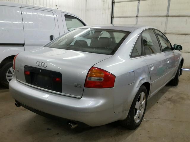 WAULT64B33N028642 - 2003 AUDI A6 3.0 QUA GRAY photo 4