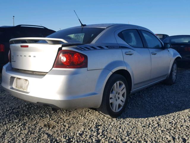 1B3BD4FB5BN541890 - 2011 DODGE AVENGER EX SILVER photo 4