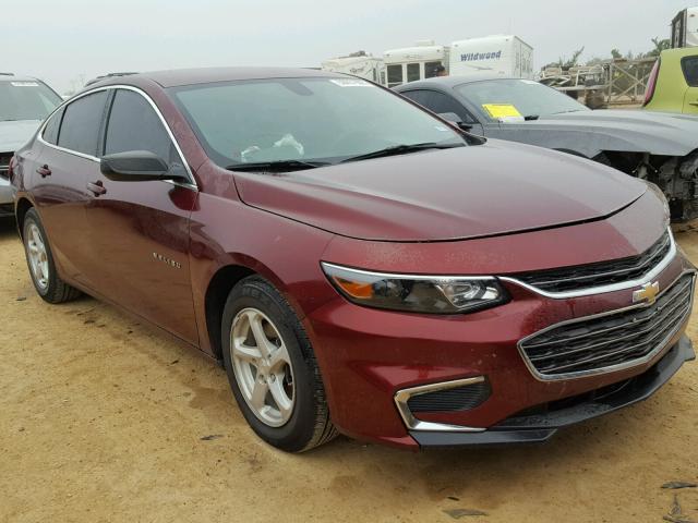 1G1ZB5ST3GF223638 - 2016 CHEVROLET MALIBU LS MAROON photo 1