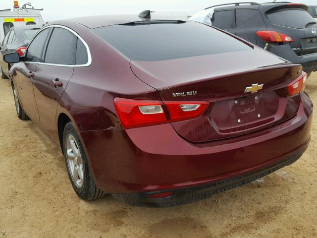 1G1ZB5ST3GF223638 - 2016 CHEVROLET MALIBU LS MAROON photo 3