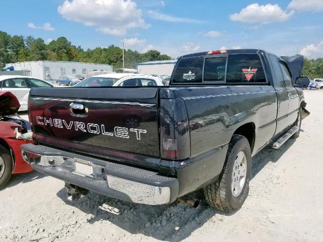 1GCEC19T14E383343 - 2004 CHEVROLET SILVERADO BLACK photo 4