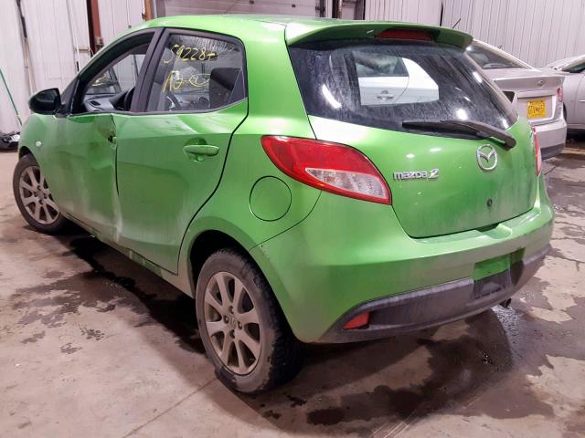 JM1DE1LY5C0134016 - 2012 MAZDA MAZDA2 GREEN photo 3