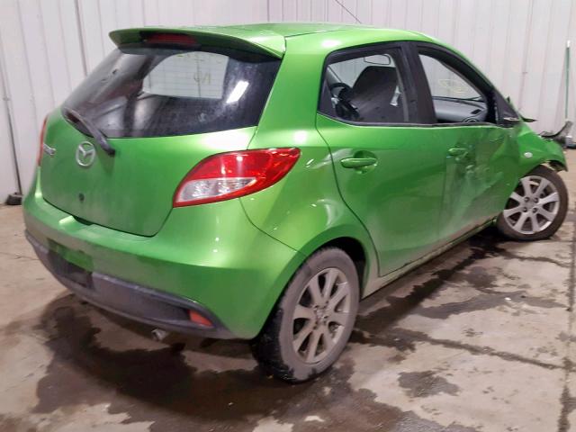 JM1DE1LY5C0134016 - 2012 MAZDA MAZDA2 GREEN photo 4