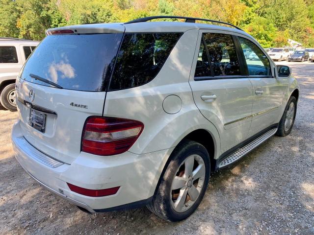 4JGBB86E19A526340 - 2009 MERCEDES-BENZ ML 350 WHITE photo 4