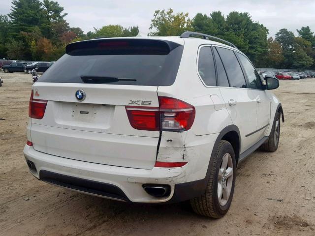 5UXZV8C59D0C14880 - 2013 BMW X5 XDRIVE5 WHITE photo 4