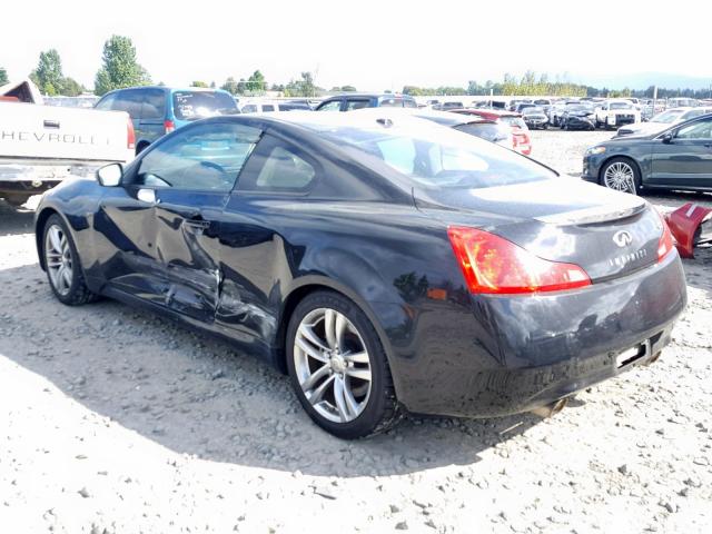 JNKCV64E58M104655 - 2008 INFINITI G37 BASE BLACK photo 3