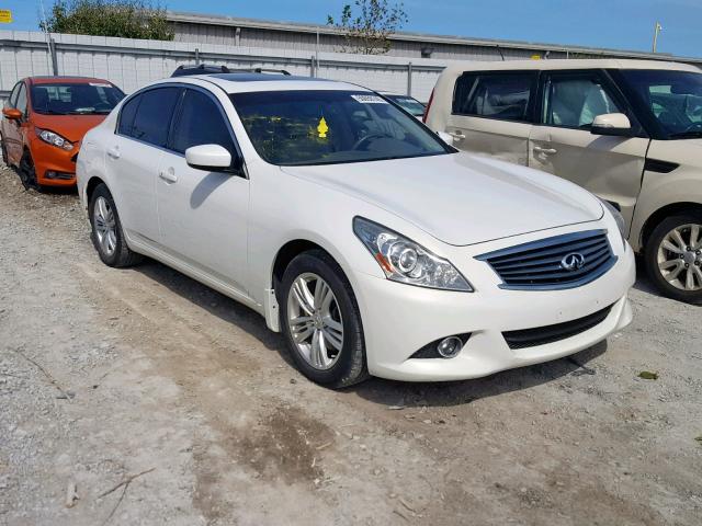 JN1CV6AR9BM351101 - 2011 INFINITI G37 WHITE photo 1