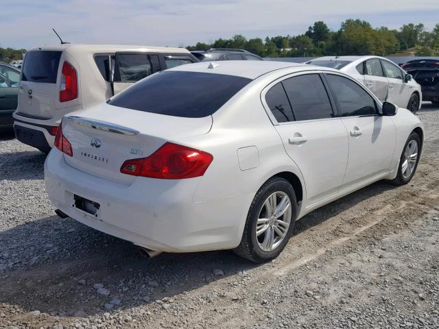 JN1CV6AR9BM351101 - 2011 INFINITI G37 WHITE photo 4