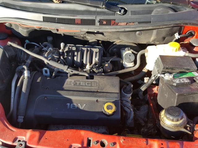 KL1TD56617B139344 - 2007 CHEVROLET AVEO BASE Qırmızı foto 7