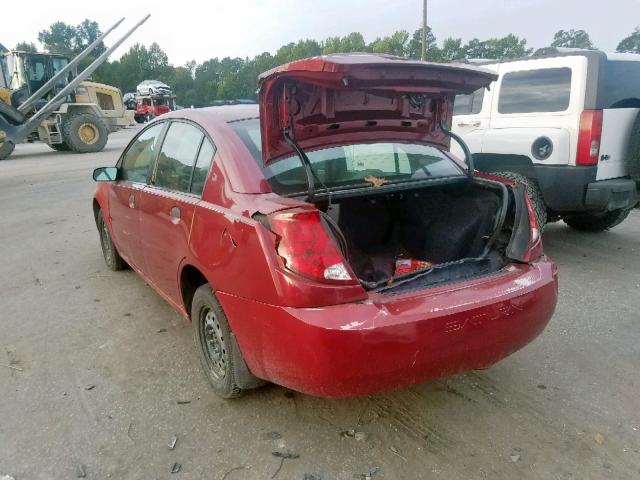 1G8AG52F55Z154523 - 2005 SATURN ION LEVEL RED photo 3