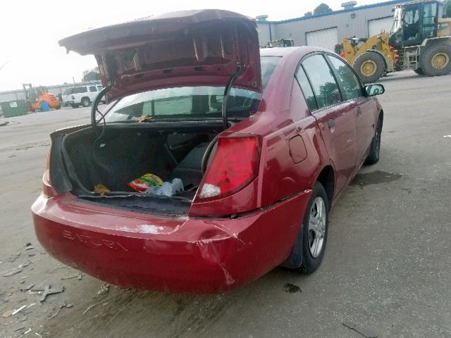 1G8AG52F55Z154523 - 2005 SATURN ION LEVEL RED photo 4