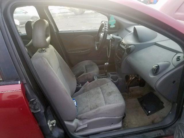 1G8AG52F55Z154523 - 2005 SATURN ION LEVEL RED photo 5