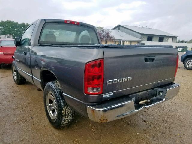 1D7HA16K43J662733 - 2003 DODGE RAM 1500 S GRAY photo 3