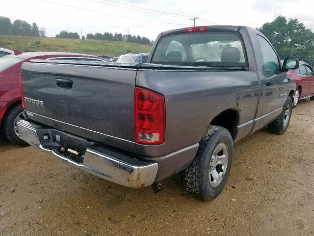 1D7HA16K43J662733 - 2003 DODGE RAM 1500 S GRAY photo 4