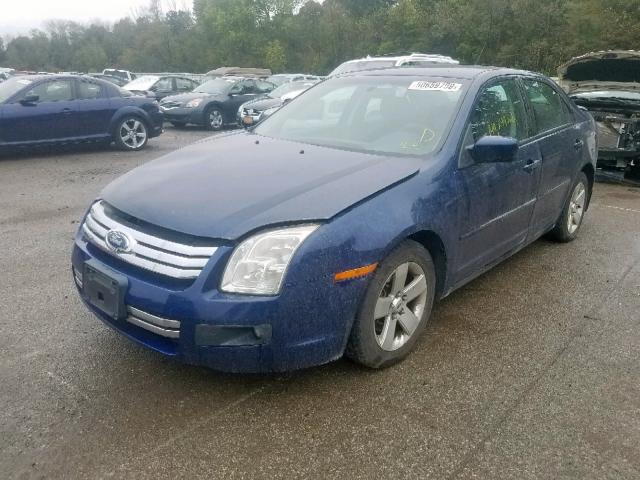 3FAHP07Z67R242696 - 2007 FORD FUSION SE BLUE photo 2