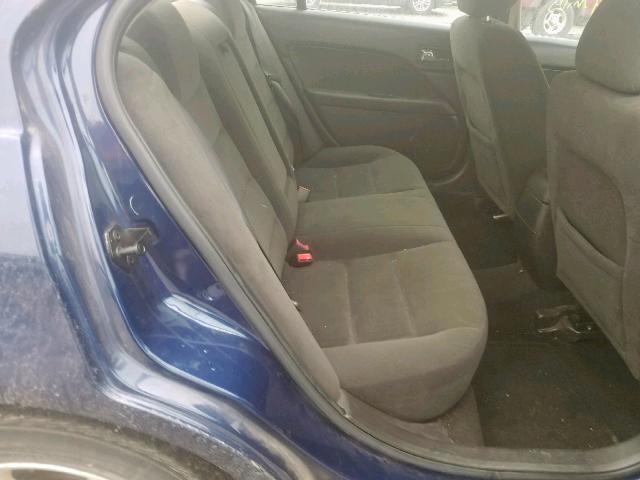 3FAHP07Z67R242696 - 2007 FORD FUSION SE BLUE photo 6