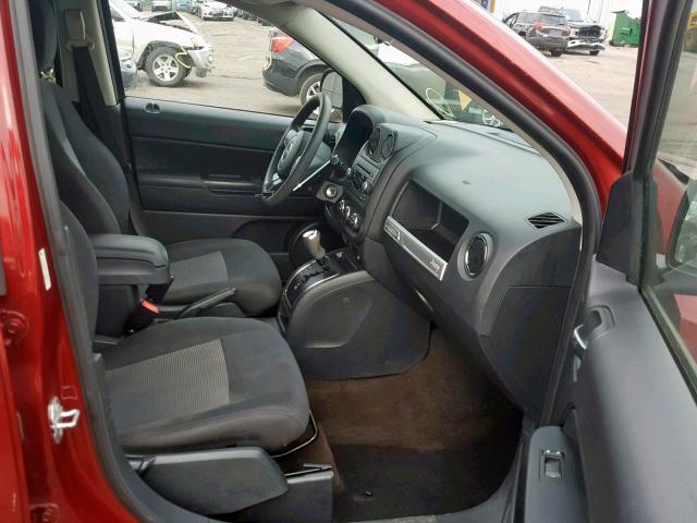 1C4NJCBA0FD318213 - 2015 JEEP COMPASS SP RED photo 5