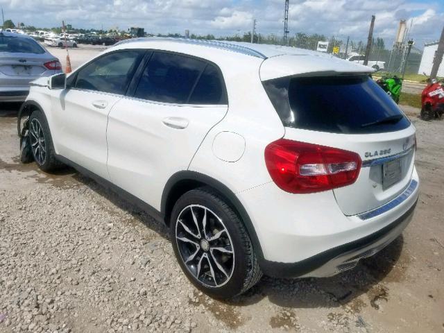 WDCTG4GB4FJ067821 - 2015 MERCEDES-BENZ GLA 250 4M WHITE photo 3