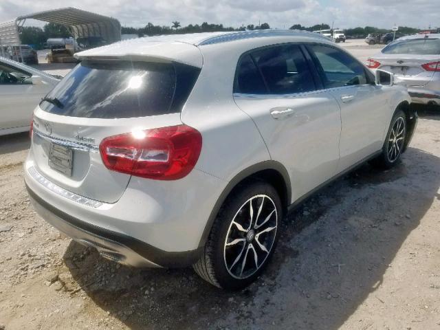 WDCTG4GB4FJ067821 - 2015 MERCEDES-BENZ GLA 250 4M WHITE photo 4