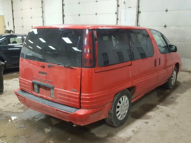 1GMDU06D8ST244797 - 1995 PONTIAC TRANS SPOR RED photo 4