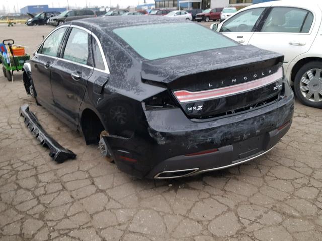 3LN6L5F95JR615676 - 2018 LINCOLN MKZ RESERV BLACK photo 3