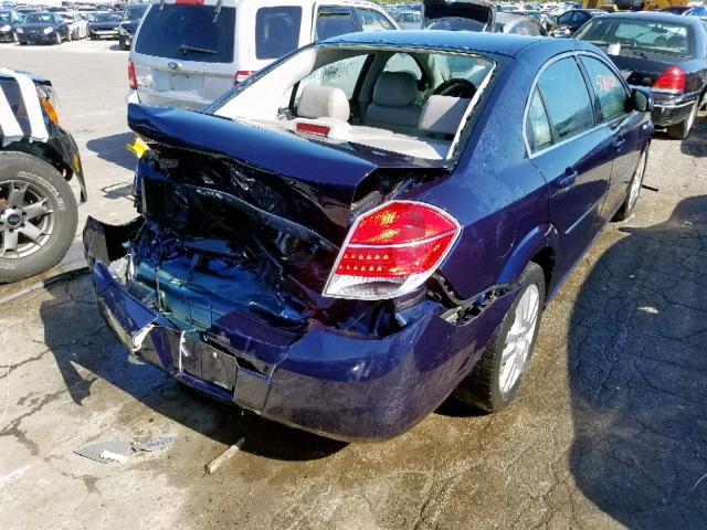 1G8ZS57N98F294985 - 2008 SATURN AURA XE BLUE photo 4