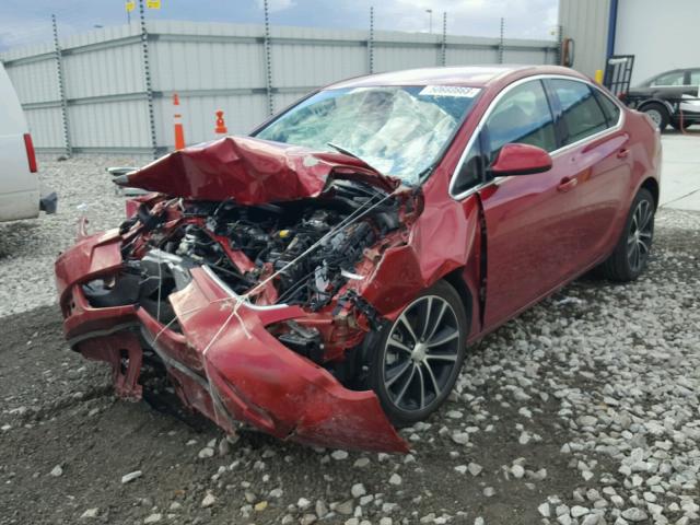 1G4PR5SK0H4113642 - 2017 BUICK VERANO SPO MAROON photo 2