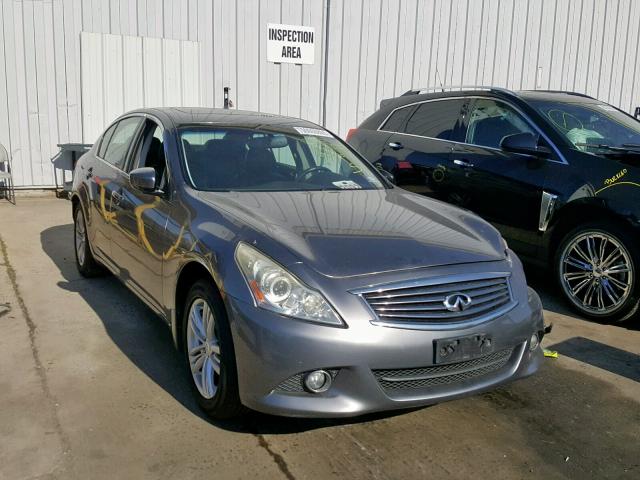 JN1CV6AR5AM457415 - 2010 INFINITI G37 SILVER photo 1