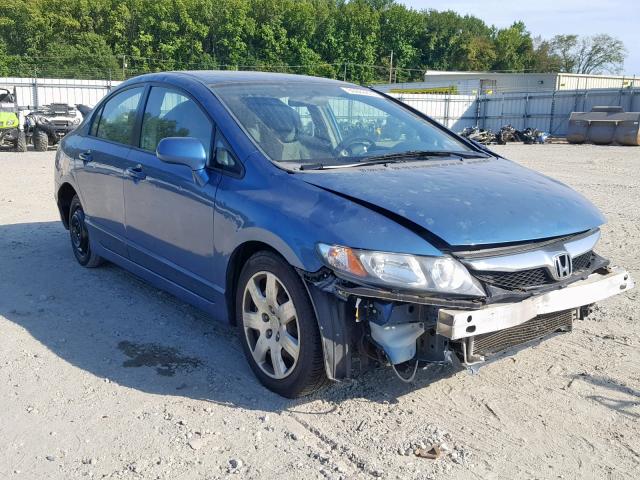 2HGFA1F55AH566914 - 2010 HONDA CIVIC LX BLUE photo 1