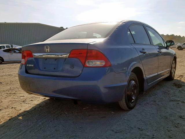 2HGFA1F55AH566914 - 2010 HONDA CIVIC LX BLUE photo 4