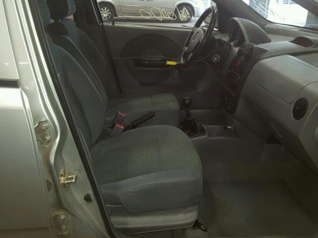 KL1TJ526X4B267835 - 2004 CHEVROLET AVEO LS SILVER photo 5