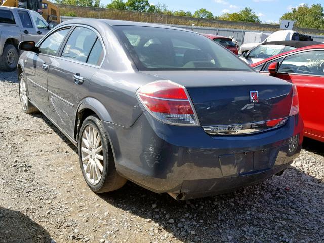 1G8ZV57768F140081 - 2008 SATURN AURA XR GRAY photo 3