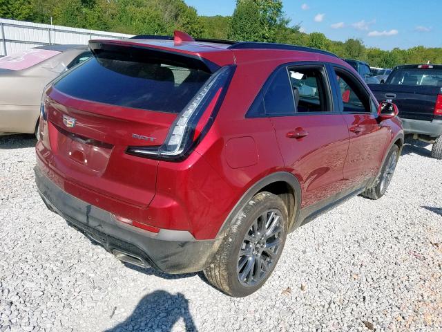 1GYFZFR40KF141704 - 2019 CADILLAC XT4 SPORT BURGUNDY photo 4