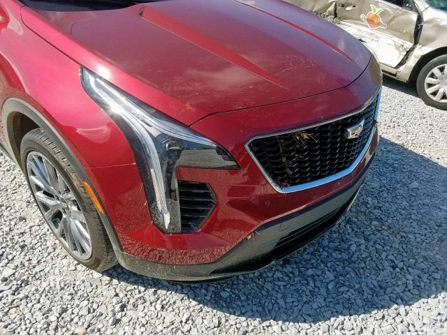 1GYFZFR40KF141704 - 2019 CADILLAC XT4 SPORT BURGUNDY photo 9