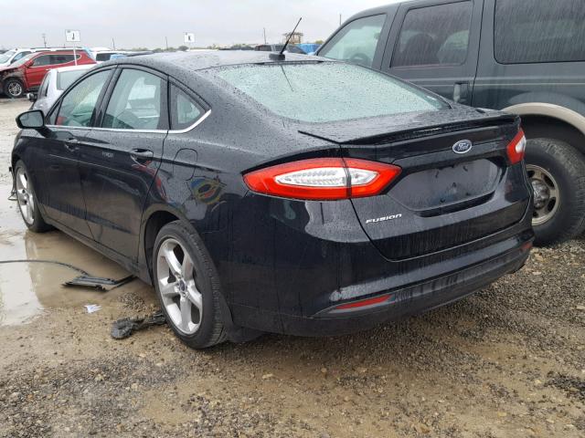 3FA6P0G78GR142671 - 2016 FORD FUSION S BLACK photo 3