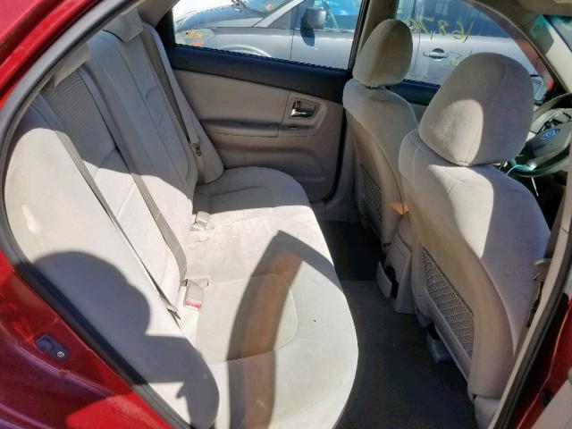 KNAFE122285549646 - 2008 KIA SPECTRA EX BURGUNDY photo 6