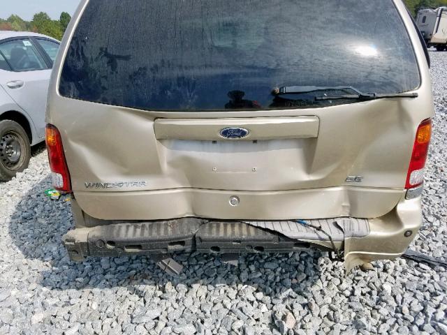 2FMDA524X1BC01606 - 2001 FORD WINDSTAR S GOLD photo 9